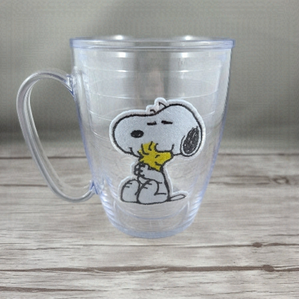 𝅺tervis Peanuts Snoopy and Woodstock Mug Cup Charlie Brown Plastic